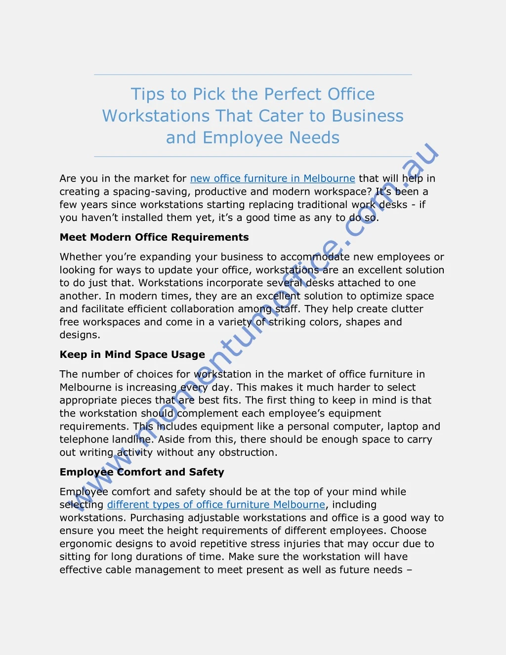 tips to pick the perfect office workstations that