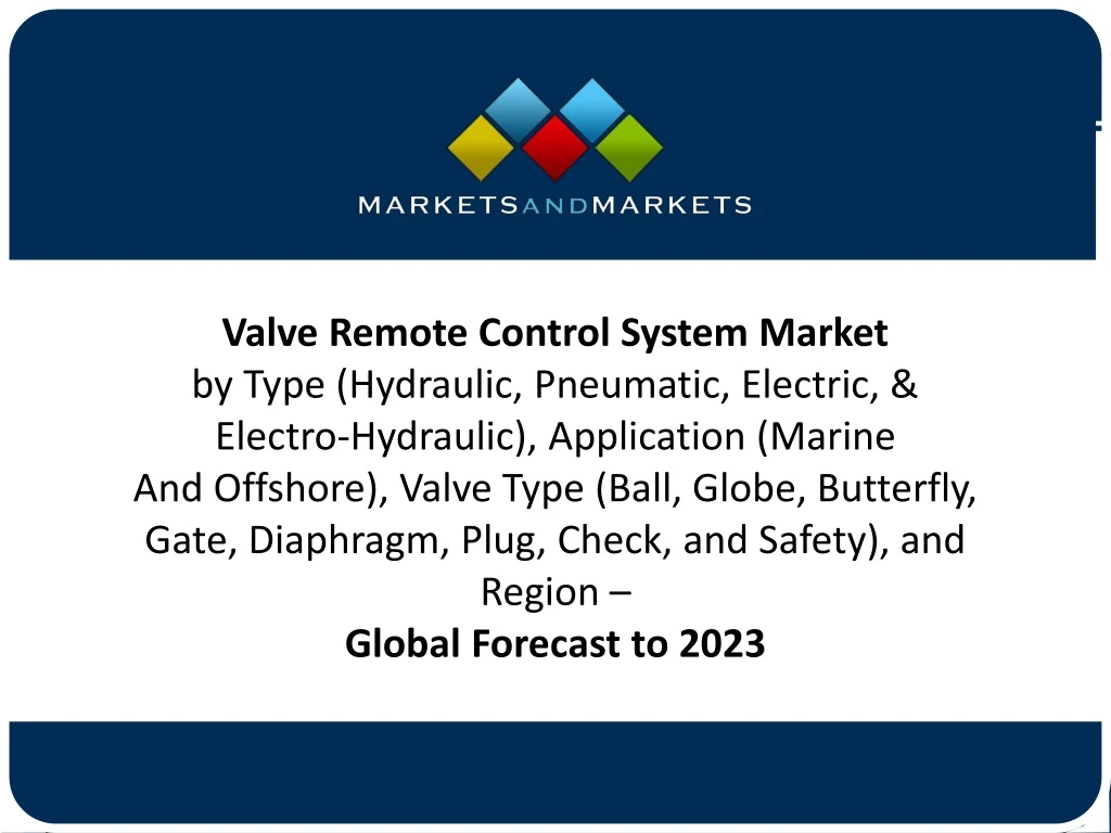valve remote control system market by type