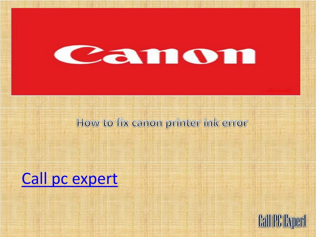 how to fix canon printer ink error
