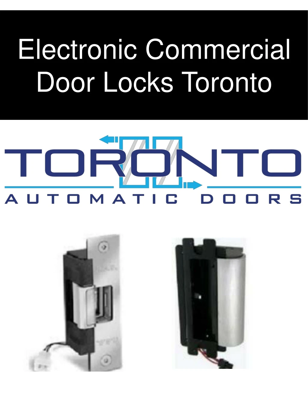 electronic commercial door locks toronto