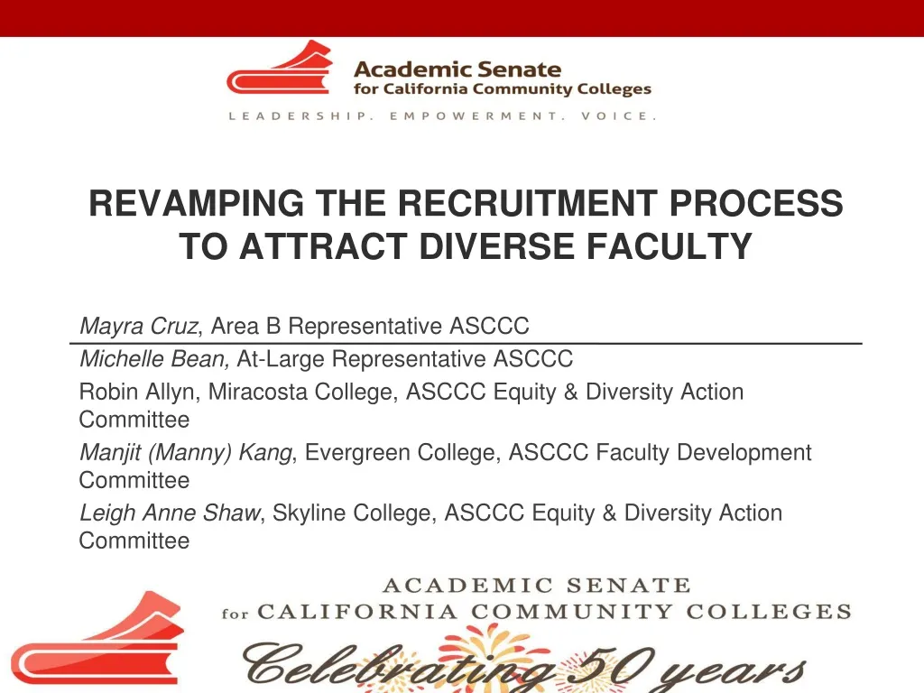 revamping the recruitment process to attract diverse faculty