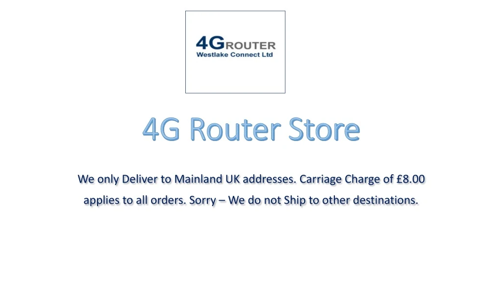 4g router store