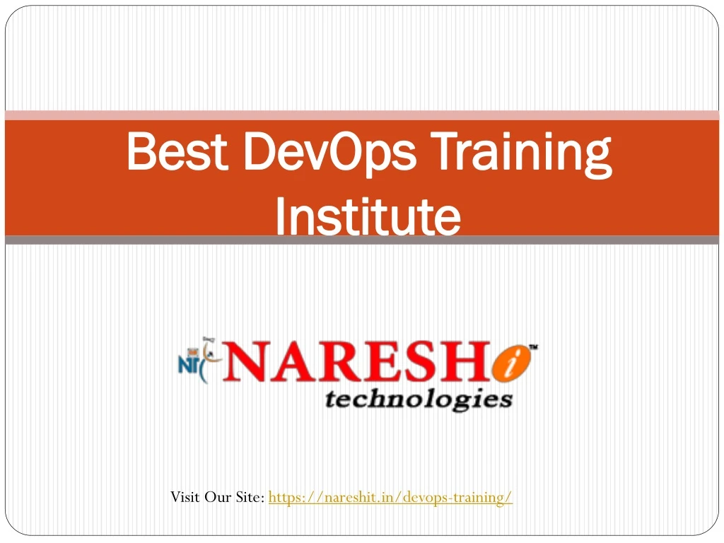 best devops training institute