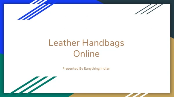 Designer Leather Handbags online