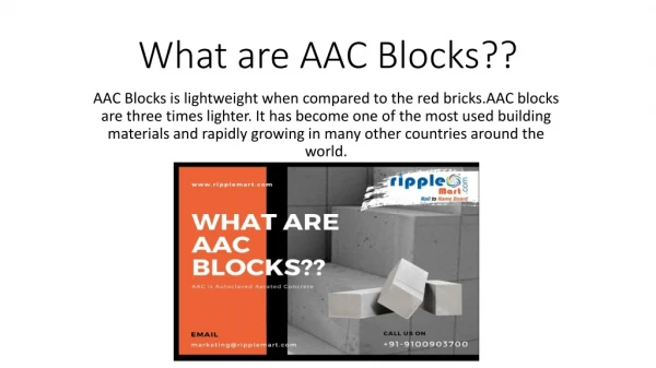 What are AAC Blocks??