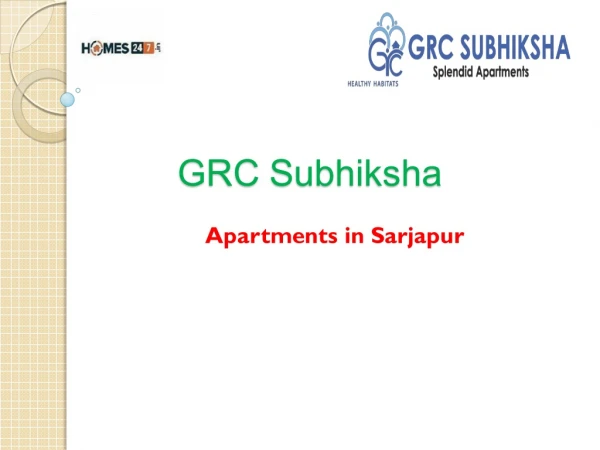 GRC Subhiksha | Homes247.in