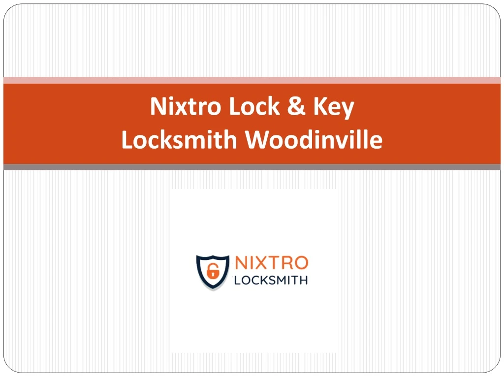 nixtro lock key locksmith woodinville