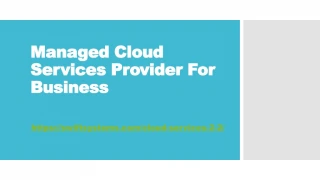 Best IT Cloud Services company - slide 1