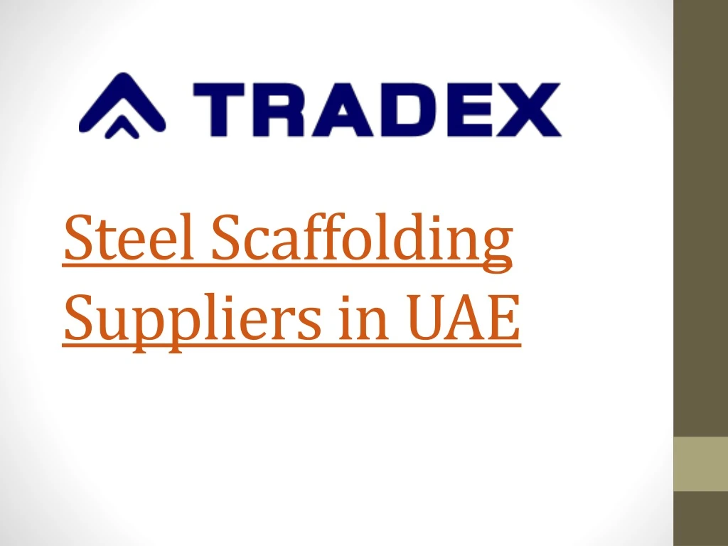 steel scaffolding suppliers in uae