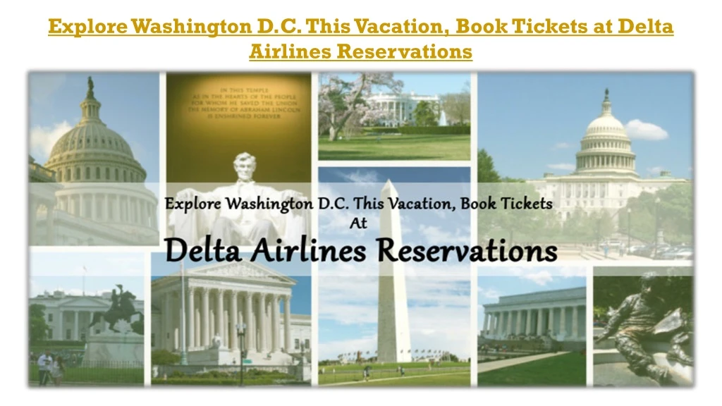 explore washington d c this vacation book tickets