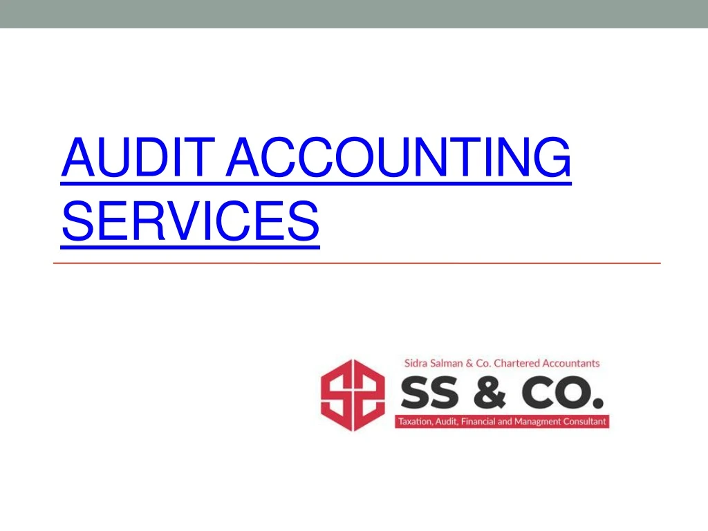 audit accounting services