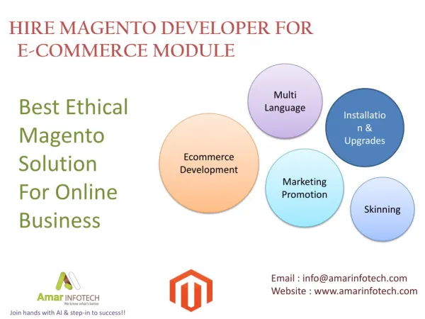 Hire Magento Developer For E-commerce