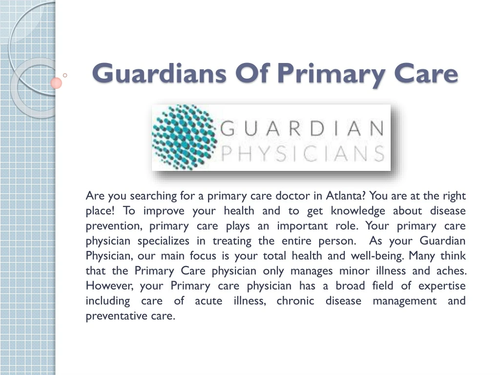 guardians of primary care