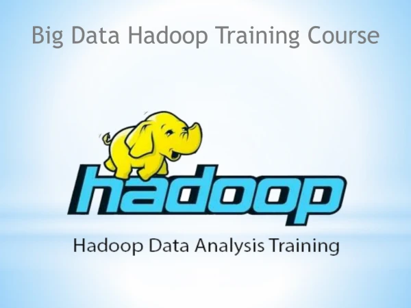 Big Data Hadoop Training Course