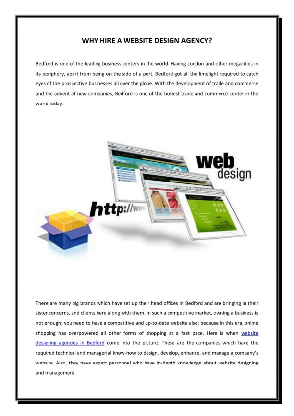 why hire a website design agency