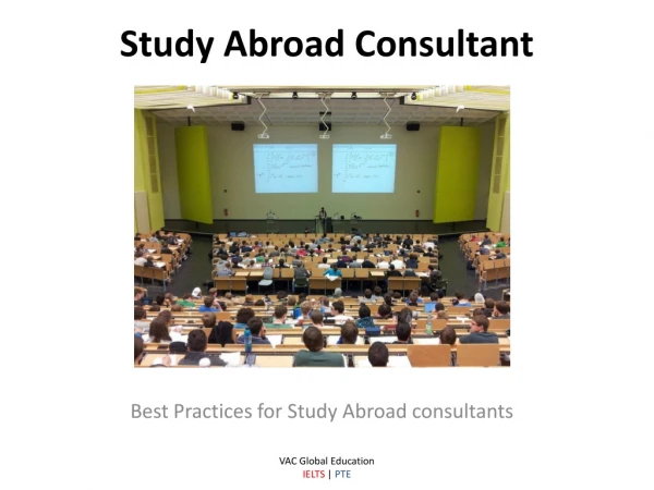 Study Abroad Consultant, VAC Global Education