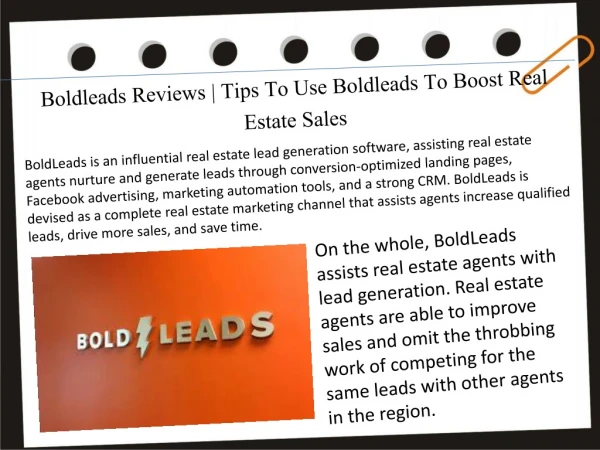 Boldleads Reviews | Tips To Use Boldleads To Boost Real Estate Sales