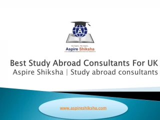 Best study abroad consultants for U.K - slide 1