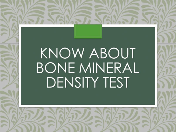 Bone Mineral Density Test in Bangalore | Bone Mineral Density Test near me | Ebisu Diagnostics