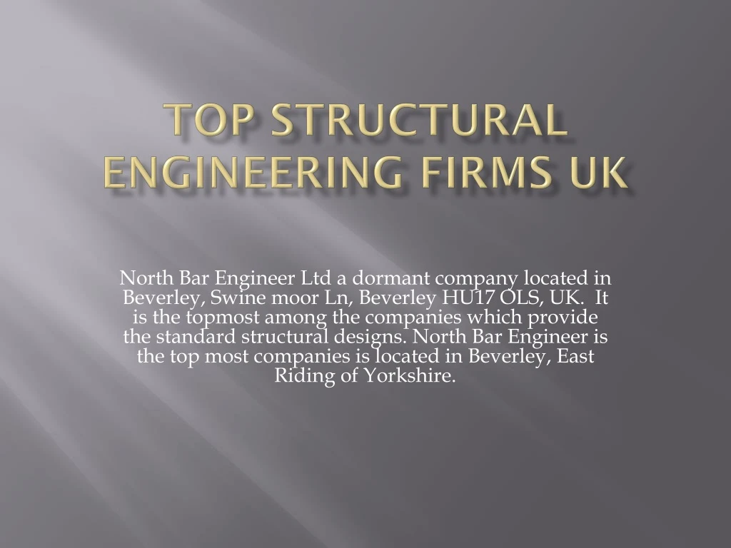 top structural engineering firms uk