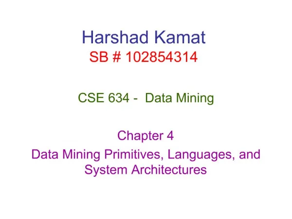 Harshad Kamat SB 102854314