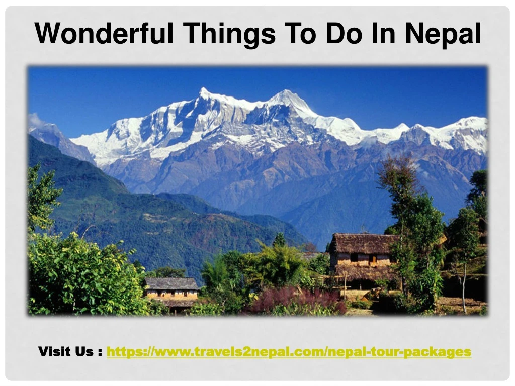 wonderful things to do in nepal