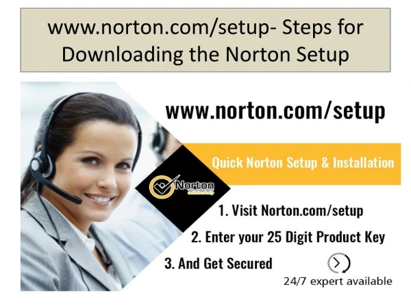 www norton com setup steps for downloading the norton setup