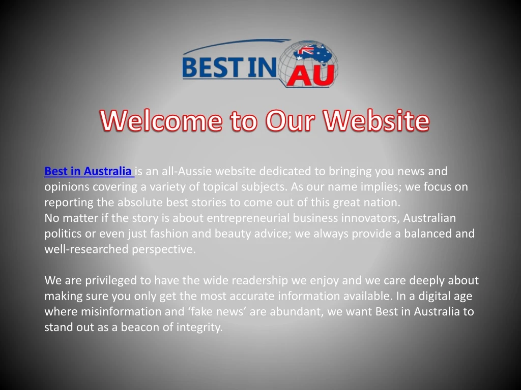 welcome to our website