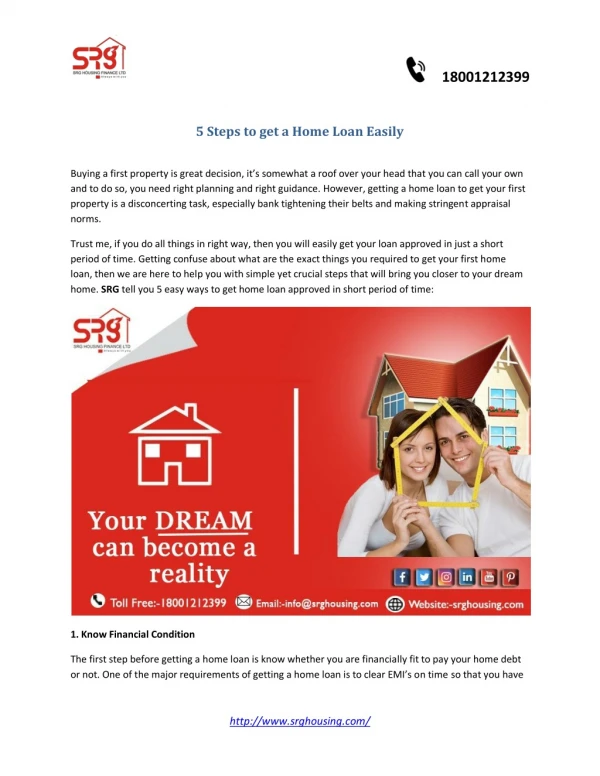 5 Steps to get a Home Loan Easily
