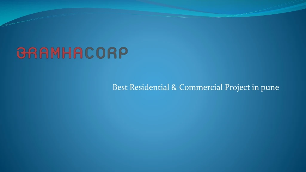 best residential commercial project in pune
