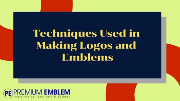 Custom Emblems and Logos to Advertise your Company