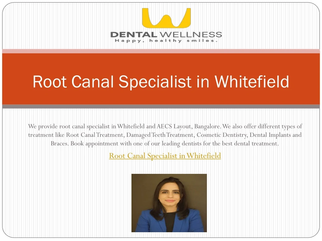 root canal specialist in whitefield
