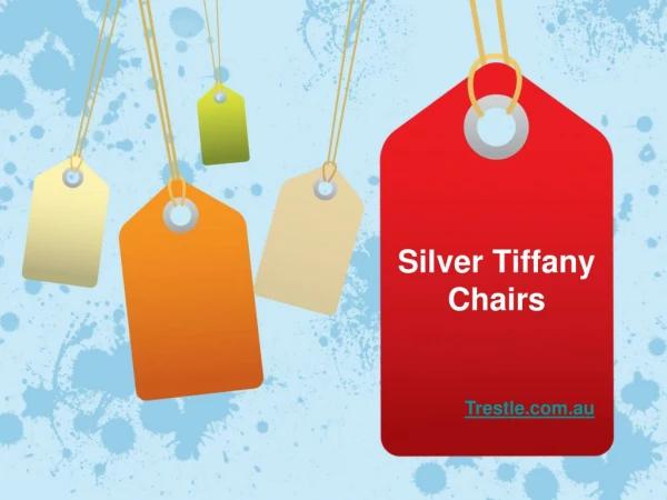 Silver Tiffany Chairs - Australian slimline trestles