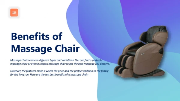 Benefits of Having a Massage Chair