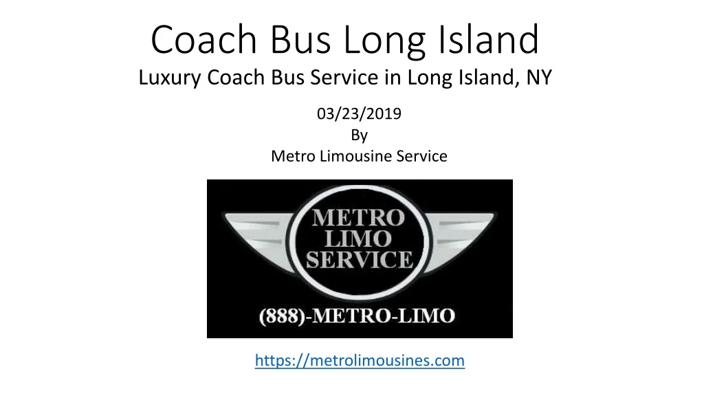 coach bus long island