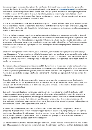 Disfunção Erétil, Saiba Como Tratar E Medicar - slide 1