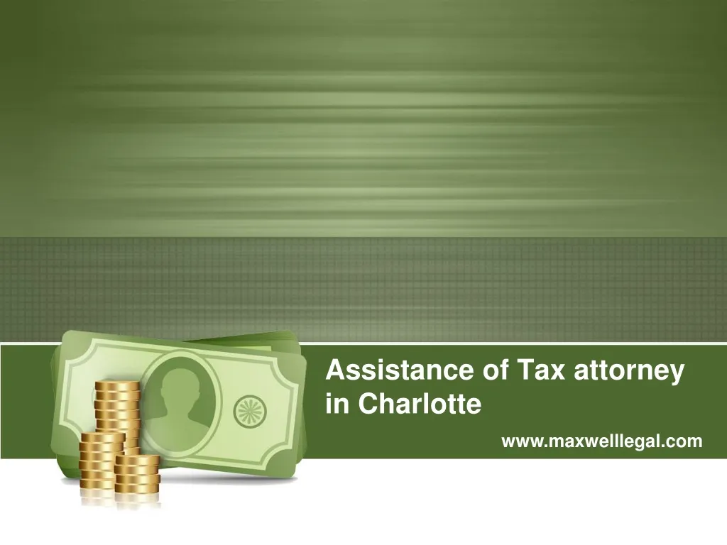 assistance of tax attorney in charlotte