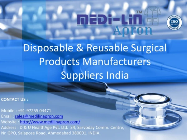 "Medilin is leading Indian Manufacturer of Doctor Aprons, Lab Coats. Buy Doctors Apron Online , Doctor Apron Manufactur