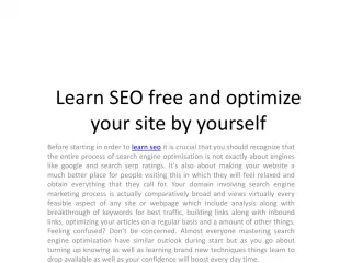 learn seo