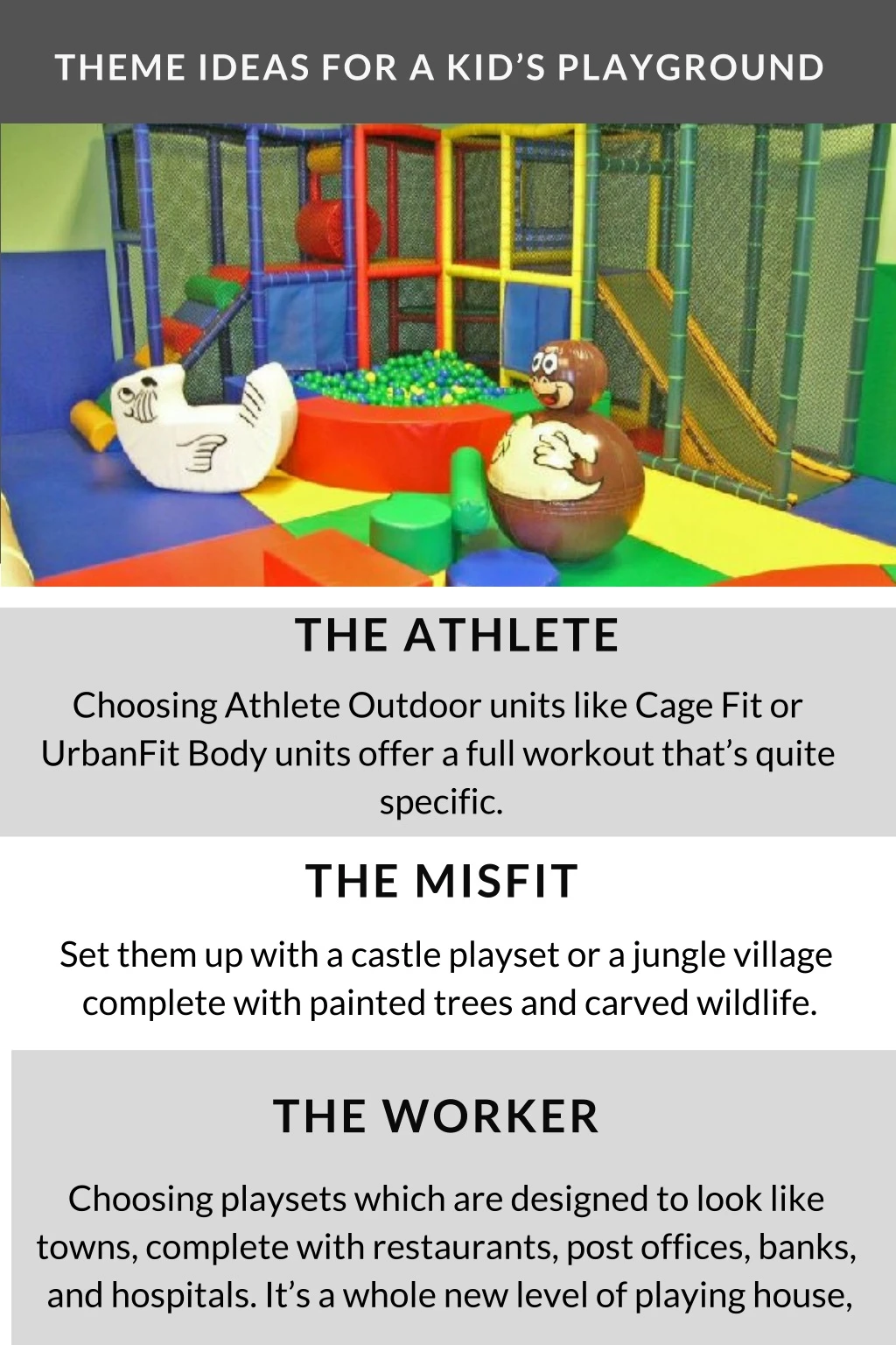 theme ideas for a kid s playground