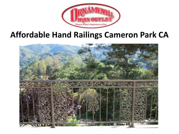 Affordable Hand Railings Cameron Park CA
