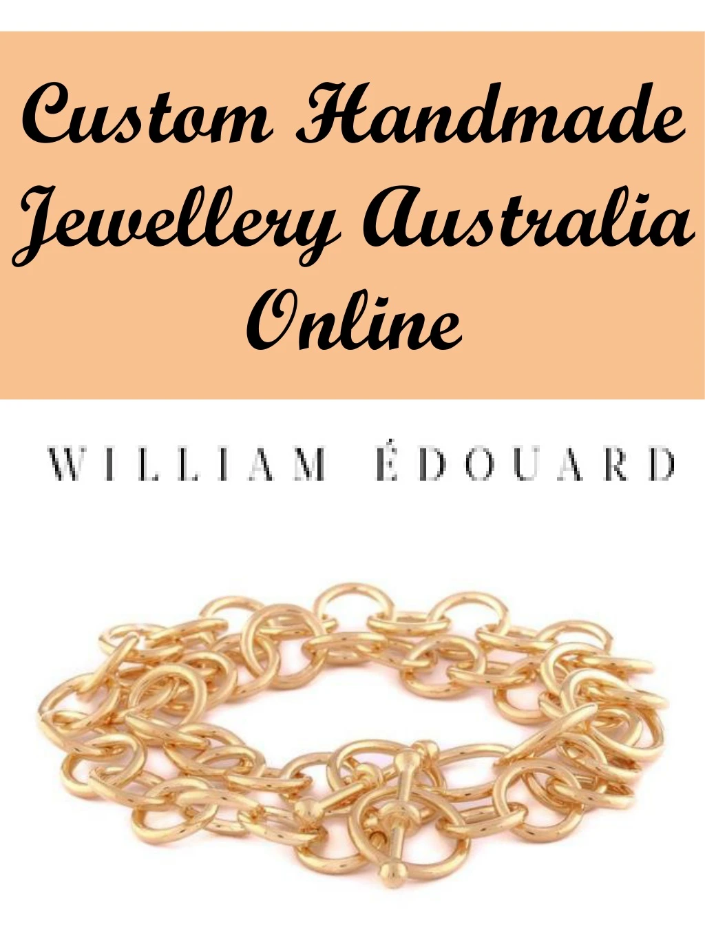 custom handmade jewellery australia online