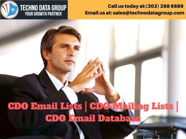 CDO Email Lists | CDO Mailing Lists | CDO Email Database in usa