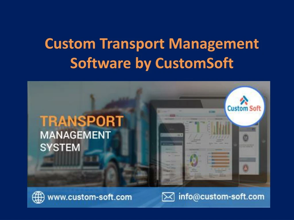 custom transport management software by customsoft