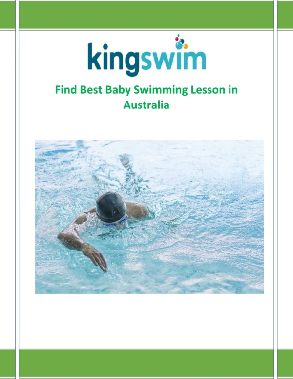 Kids Swimming Lessons