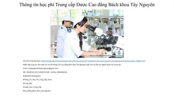 th ng tin h c ph trung c p d c cao ng b ch khoa t y nguy n
