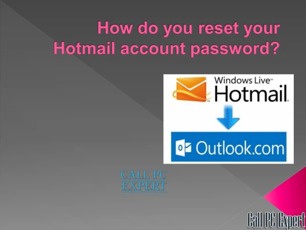 How Do You Reset Your Hotmail Account Password?