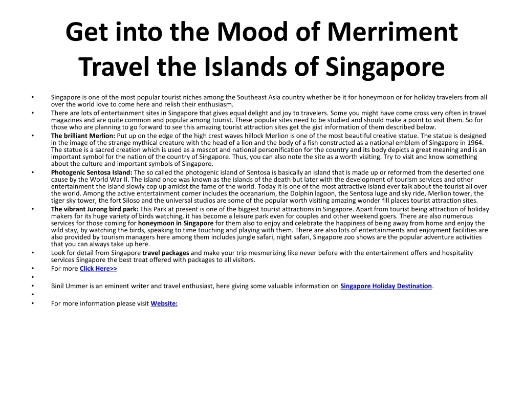 get into the mood of merriment travel the islands of singapore