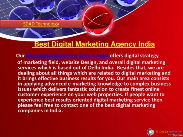 SDAD Technology -Best Digital Marketing Agency India