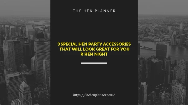 Hen Party Accessories - The Hen Party